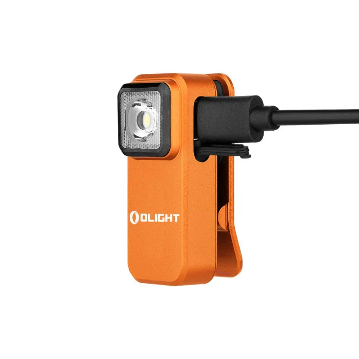 OLIGHT OCLIPOG Oclip Clip Light with White and Red Light - Orange VM Hardware