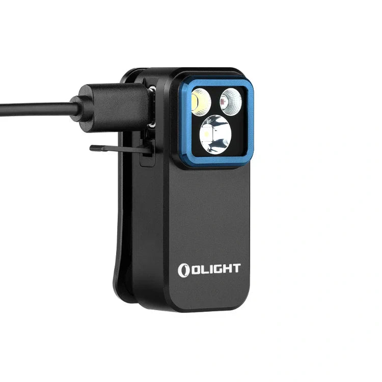 OLIGHT OCLIPPROBKC2M Oclip Pro Clip on Flashlight with Floodlight Spotlight and Red Light - Black VM Hardware