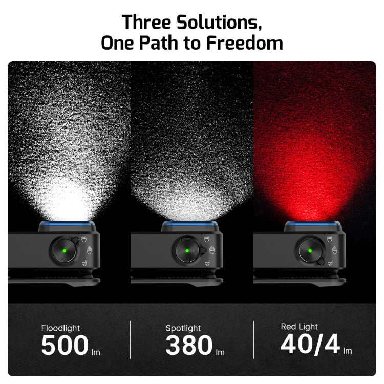 OLIGHT OCLIPPROBKC2M Oclip Pro Clip on Flashlight with Floodlight Spotlight and Red Light - Black VM Hardware