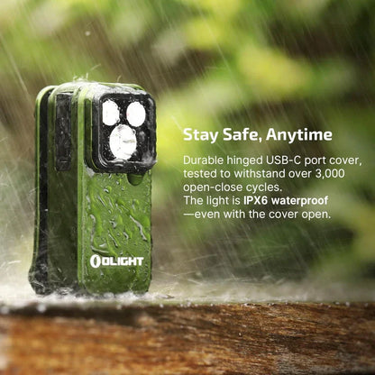 OLIGHT OCLIPPROODGC2M Oclip Pro Clip on Flashlight with Floodlight Spotlight and Red Light - OD Green VM Hardware