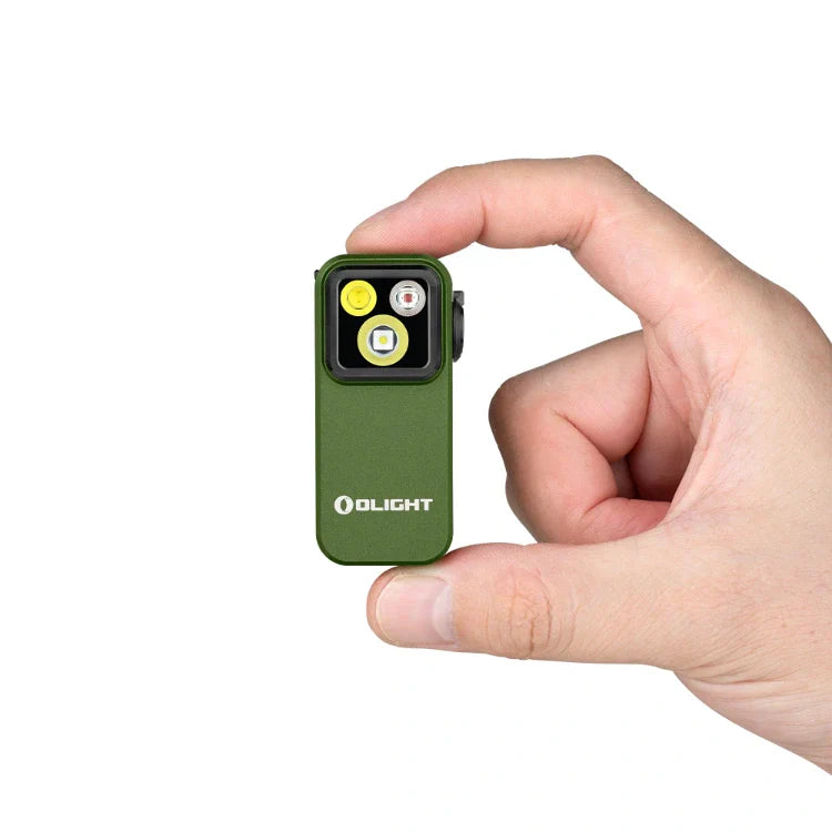 OLIGHT OCLIPPROODGC2M Oclip Pro Clip on Flashlight with Floodlight Spotlight and Red Light - OD Green VM Hardware
