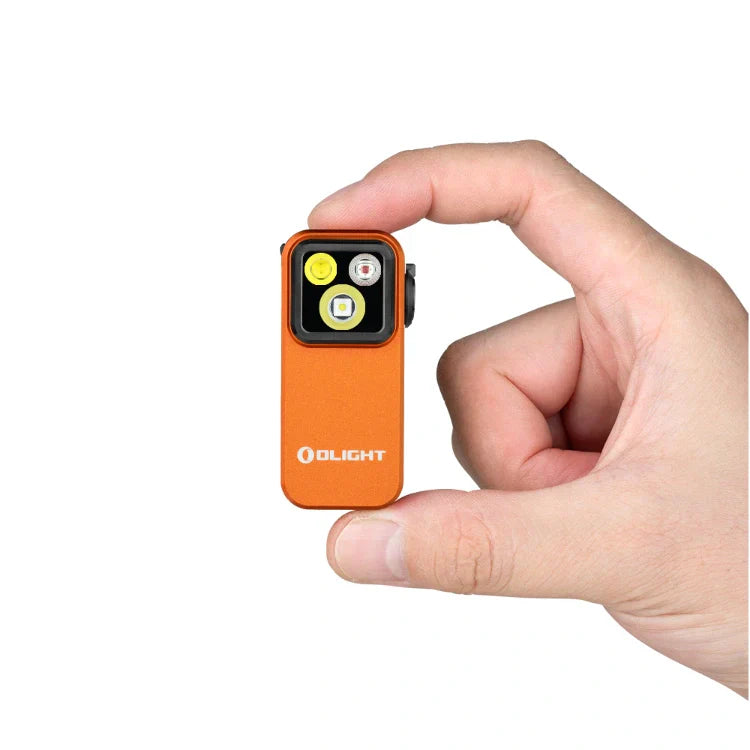 OLIGHT OCLIPPROOGC2M Oclip Pro Clip on Flashlight with Floodlight Spotlight and Red Light - Orange VM Hardware