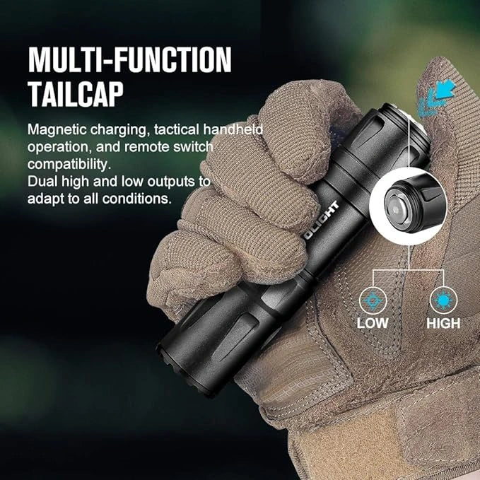 OLIGHT ODINMINIBK Odin Mini Tactical Flashlight VM Hardware