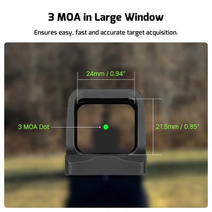 OLIGHT OSIGHTGN Osight 3 MOA with Magnetic Charging Cover - Green 3 MOA Dot VM Hardware