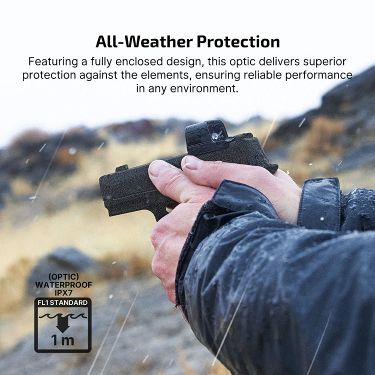 OLIGHT OSIGHTSRDDOTBK Osight S 2 MOA Dot & 32 MOA Circle with OAL Material VM Hardware
