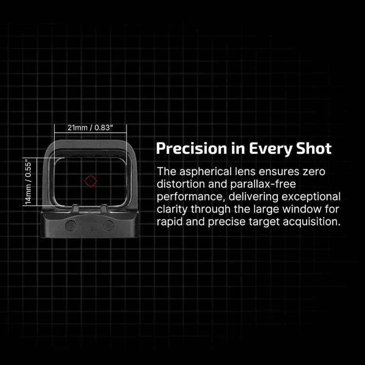 OLIGHT OSIGHTSRDDOTBK Osight S 2 MOA Dot & 32 MOA Circle with OAL Material VM Hardware