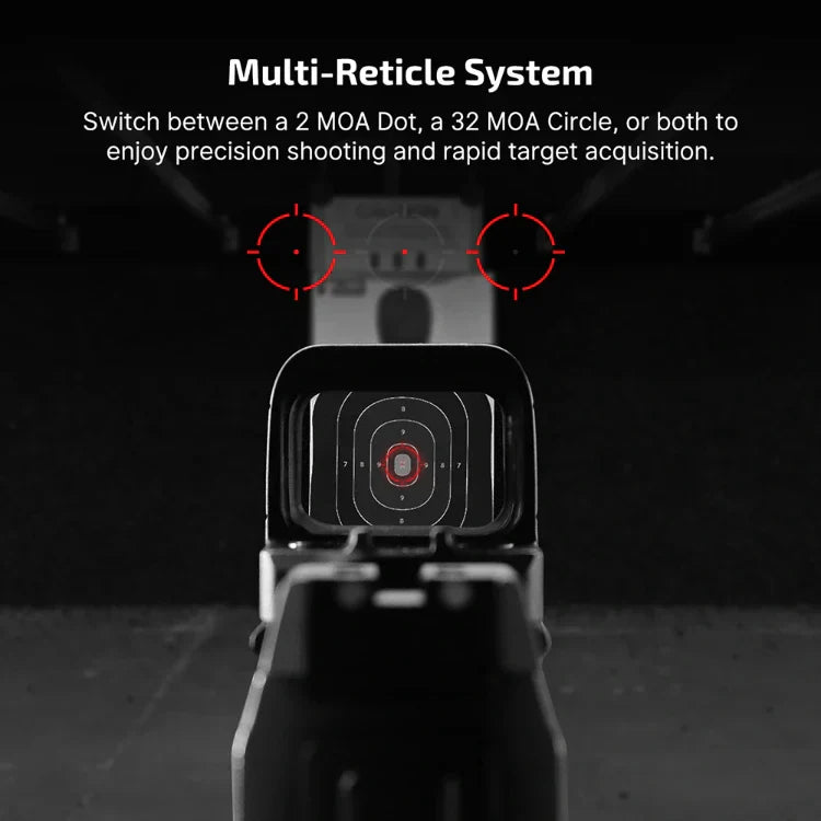 OLIGHT OSIGHTSRDDOTBK Osight S 2 MOA Dot & 32 MOA Circle with OAL Material VM Hardware