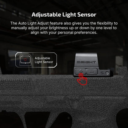 OLIGHT OSIGHTSRDDOTBK Osight S 2 MOA Dot & 32 MOA Circle with OAL Material VM Hardware