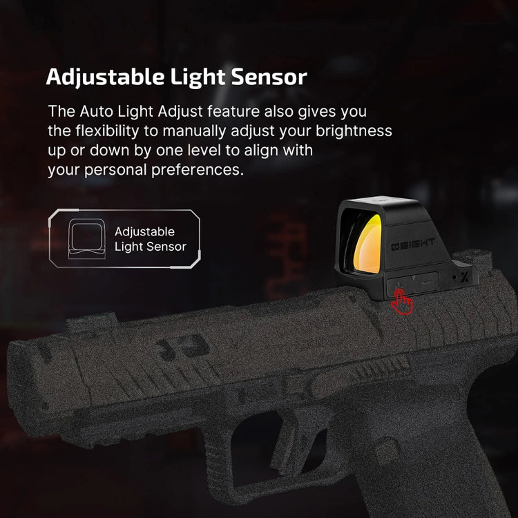 OLIGHT OSIGHTXRDDOTBK Osight X 3 MOA Dot & 32 MOA Circle with OAL Material - Black VM Hardware