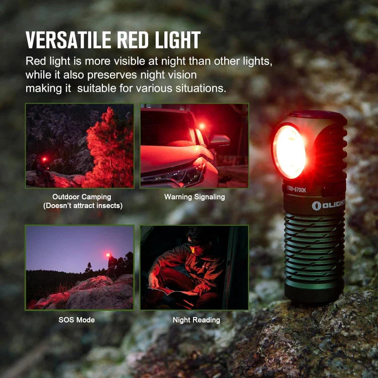 OLIGHT PERUN2MINIODGCW Perun 2 Mini LED Rechargeable Headlamp - OD Green CW(5700K~6700K) VM Hardware