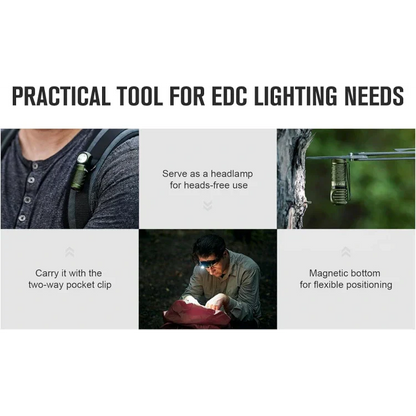 OLIGHT PERUN2MINIODGCW Perun 2 Mini LED Rechargeable Headlamp - OD Green CW(5700K~6700K) VM Hardware