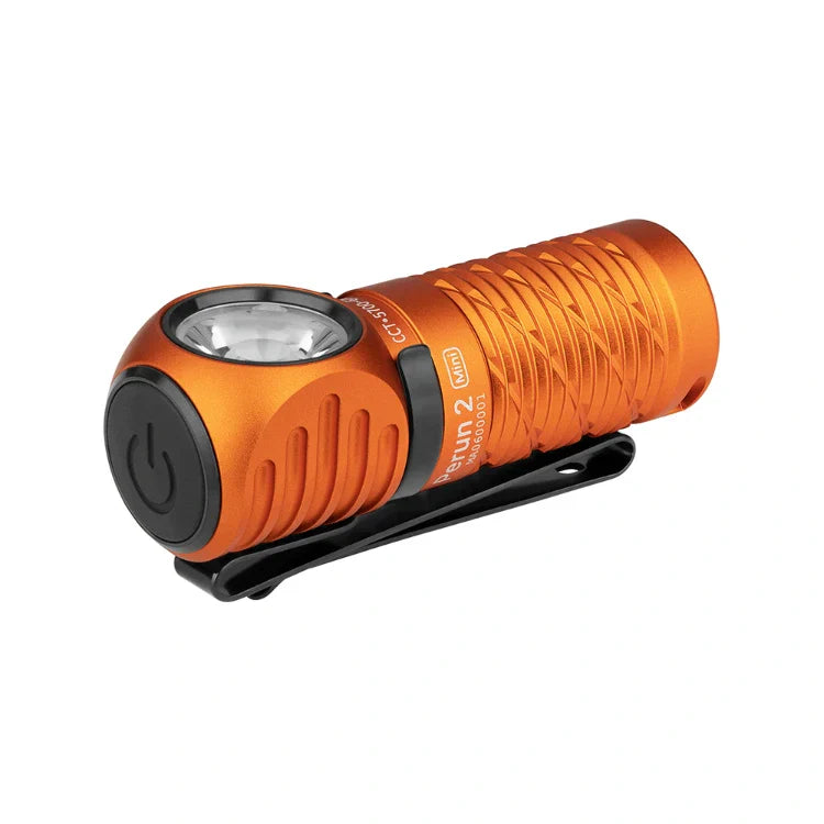 OLIGHT PERUN2MINIOG Perun 2 Mini LED Rechargeable Headlamp - Orange VM Hardware