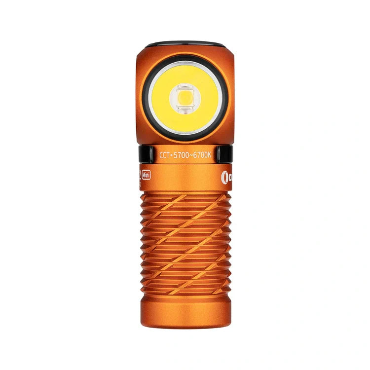 OLIGHT PERUN2MINIOG Perun 2 Mini LED Rechargeable Headlamp - Orange VM Hardware