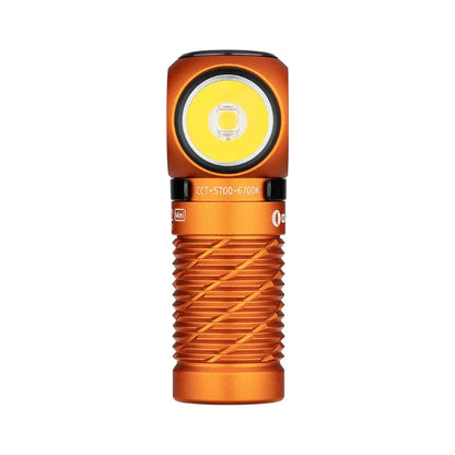 OLIGHT PERUN2MINIOG Perun 2 Mini LED Rechargeable Headlamp - Orange VM Hardware