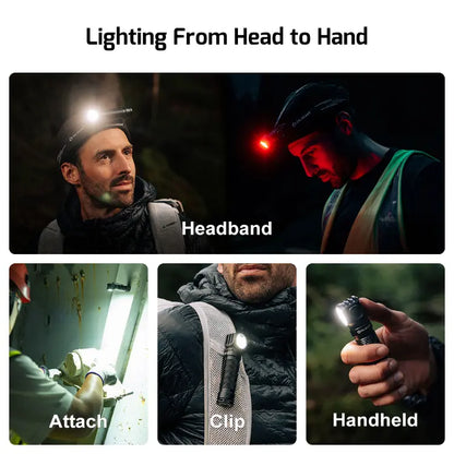 OLIGHT PERUN3OG Perun 3 Headlamp 3000 Lumens White Light and Red Light - Orange VM Hardware