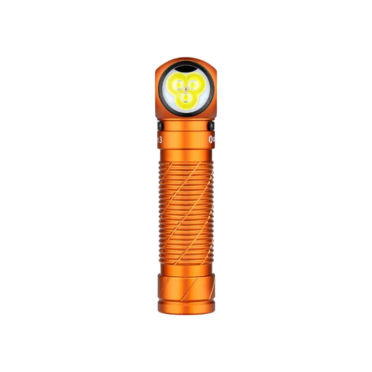 OLIGHT PERUN3OG Perun 3 Headlamp 3000 Lumens White Light and Red Light - Orange VM Hardware