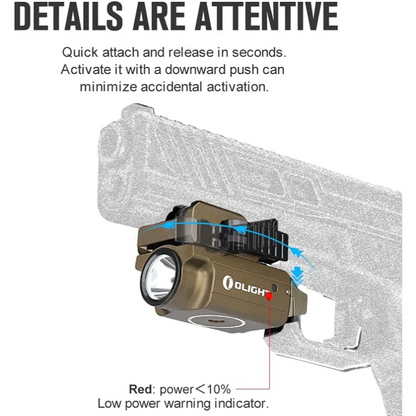 OLIGHT PLMINI2DT PL-MINI 2 Valkyrie Tactical Light - Desert Tan VM Hardware