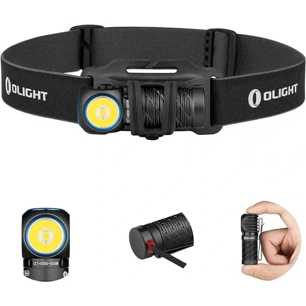 OLIGHT PERUN2MINIBKCW Perun 2 Mini LED Rechargeable Headlamp VM Hardware