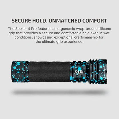 OLIGHT SEEKER4PRODPOCCW Seeker 4 Pro High Power Flashlight - Deep Ocean CW(5700~7000K) VM Hardware