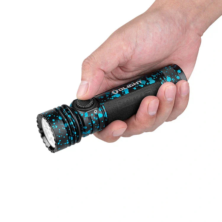 OLIGHT SEEKER4PRODPOCCW Seeker 4 Pro High Power Flashlight - Deep Ocean CW(5700~7000K) VM Hardware
