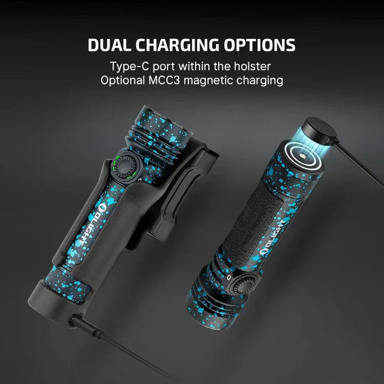 OLIGHT SEEKER4PRODPOCCW Seeker 4 Pro High Power Flashlight - Deep Ocean CW(5700~7000K) VM Hardware