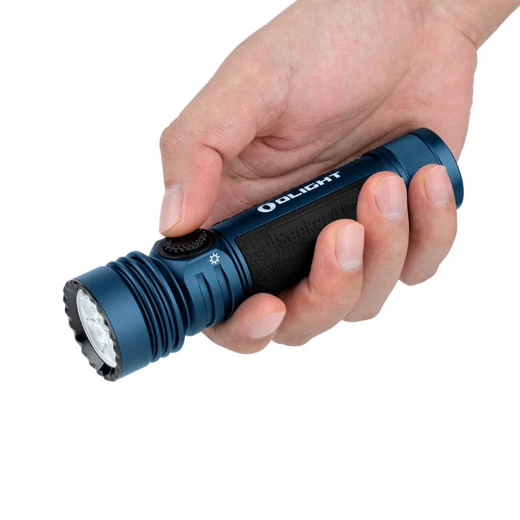 OLIGHT SEEKER4PROMNBUREGULAR Seeker 4 Pro High Power Flashlight - Midnight Blue CW(5700~7000K) VM Hardware