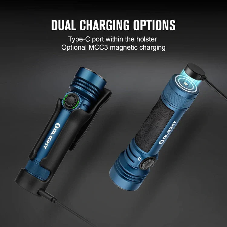 OLIGHT SEEKER4PROMNBUREGULAR Seeker 4 Pro High Power Flashlight - Midnight Blue CW(5700~7000K) VM Hardware