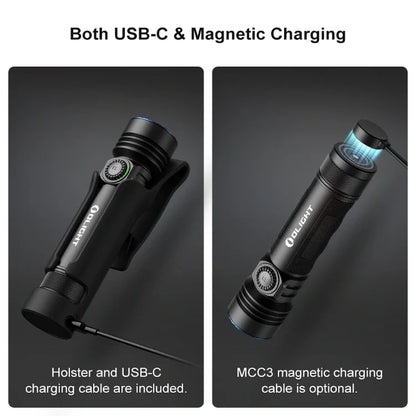 OLIGHT SEEKER4PROMTBKCW Seeker 4 Pro High Power Flashlight -Matte Black CW(5700~7000K) VM Hardware