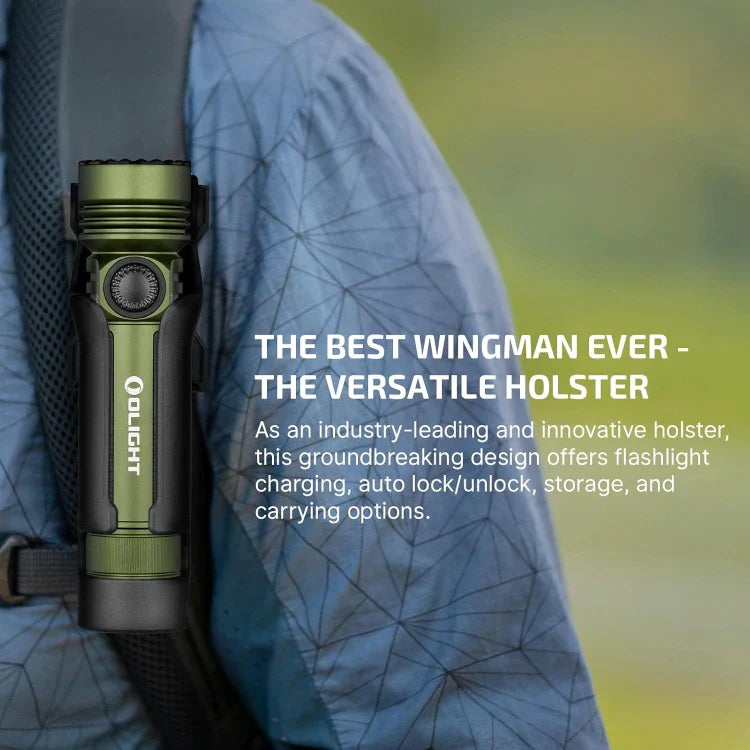 OLIGHT SEEKER4PROODG Seeker 4 Pro High Power Flashlight - OD Green CW(5700~7000K) VM Hardware