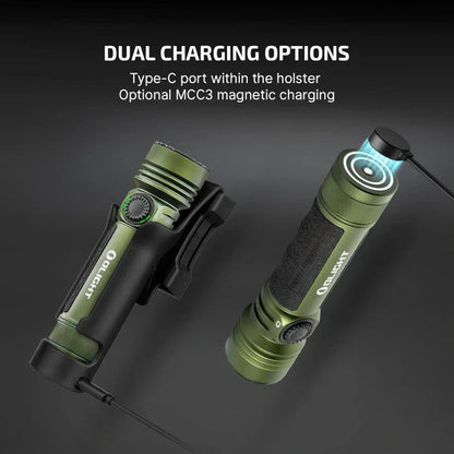 OLIGHT SEEKER4PROODG Seeker 4 Pro High Power Flashlight - OD Green CW(5700~7000K) VM Hardware