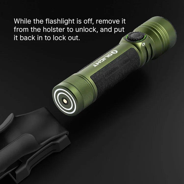 OLIGHT SEEKER4PROODG Seeker 4 Pro High Power Flashlight - OD Green CW(5700~7000K) VM Hardware