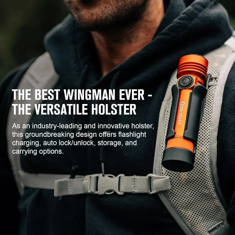 OLIGHT SEEKER4PROOG Seeker 4 Pro High Power Flashlight - Orange CW(5700~7000K) VM Hardware
