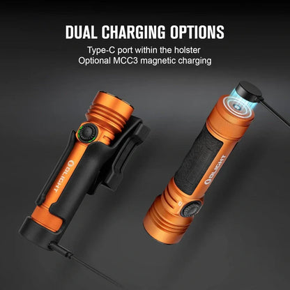 OLIGHT SEEKER4PROOG Seeker 4 Pro High Power Flashlight - Orange CW(5700~7000K) VM Hardware