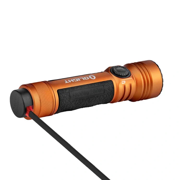OLIGHT SEEKER4PROOG Seeker 4 Pro High Power Flashlight - Orange CW(5700~7000K) VM Hardware