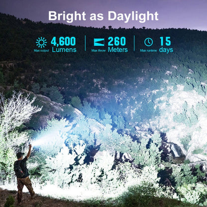 OLIGHT SEEKER4PROVIOLET Seeker 4 Pro High Power Flashlight Color - Cyber Violet CW(5700~7000K) VM Hardware