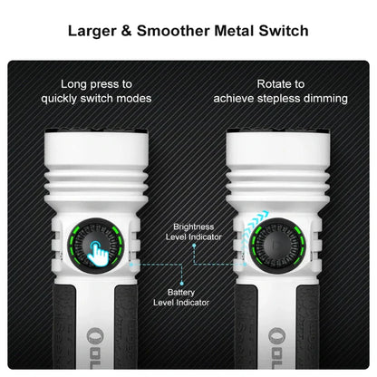 OLIGHT SEEKER4PROWH Seeker 4 Pro High Power Flashlight - White CW(5700~7000K) VM Hardware