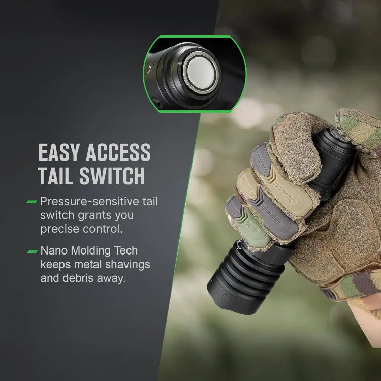OLIGHT WARRIORX4MTBK Warrior X 4 USB-C and MCC Rechargeable Tactical Flashlight With Holster - Matte Black VM Hardware