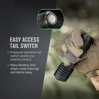 OLIGHT WARRIORX4MTBK Warrior X 4 USB-C and MCC Rechargeable Tactical Flashlight With Holster - Matte Black VM Hardware