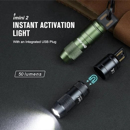 OLIGHT IMINI2BK imini 2 Rechargeable Mini Flashlight - Black VM Hardware