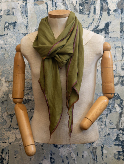Olivewood Linen Scarf Late Sunday Afternoon