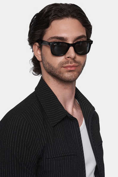 The Luxe Zip Jacket (Black Pinstripe) Bright Moons