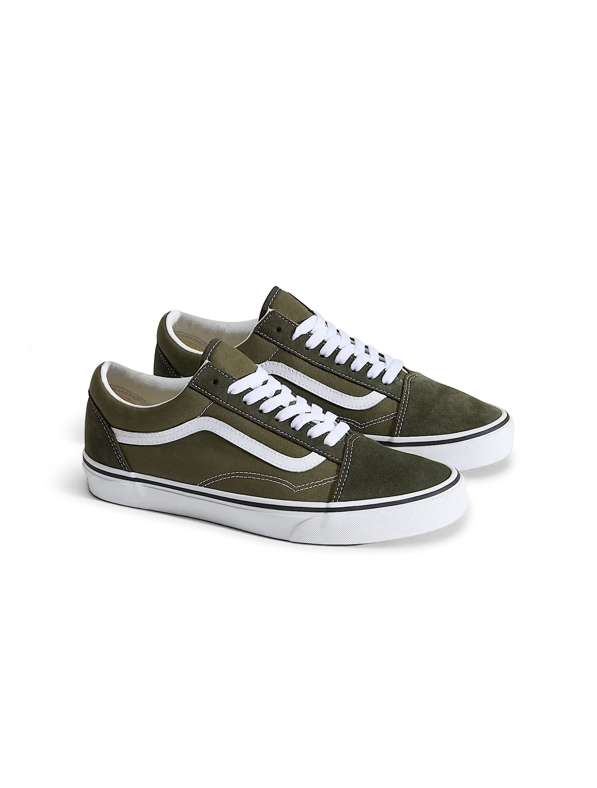 Vans Big Kids Old Skool - Obsidian/Fern Denim Exchange