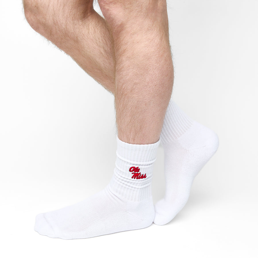 Ole Miss Campus Crew Socks DeadSoxy