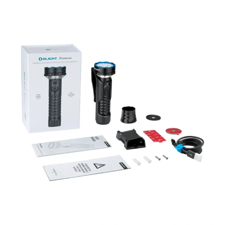 OLIGHT PROWESSBK Prowess Multifunctional with Bidirectional Lighting Flashlight - Black VM Hardware