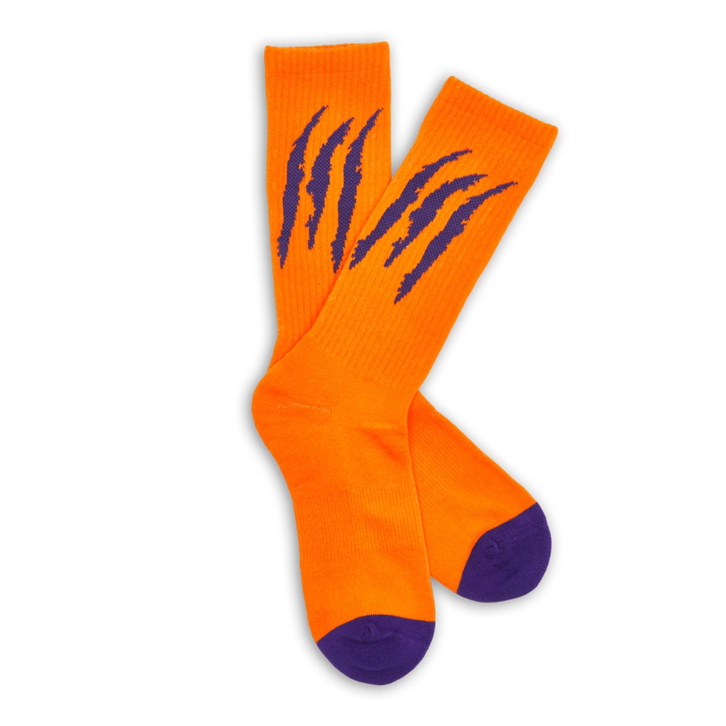 Orange / Purple Scratch Casual Socks DeadSoxy