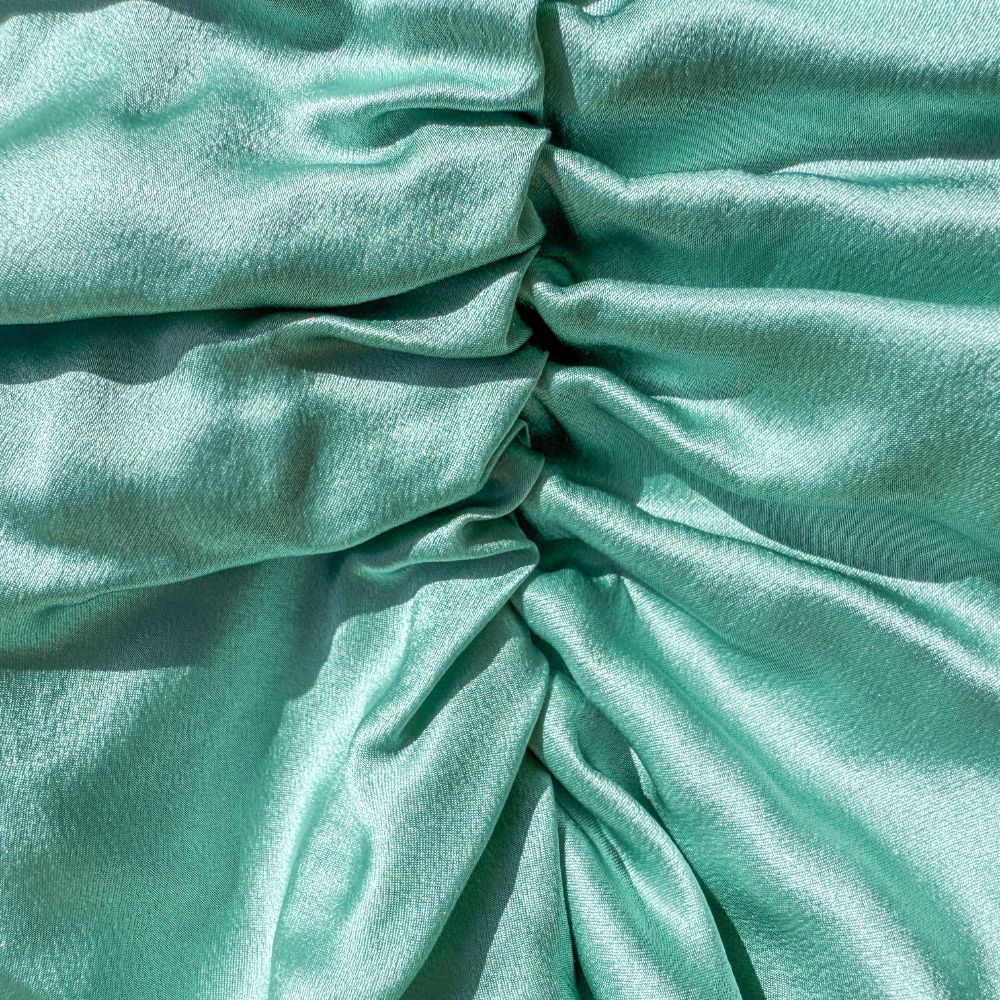 Organic Silk Hair Bonnet Jade Green LINA LENNOX