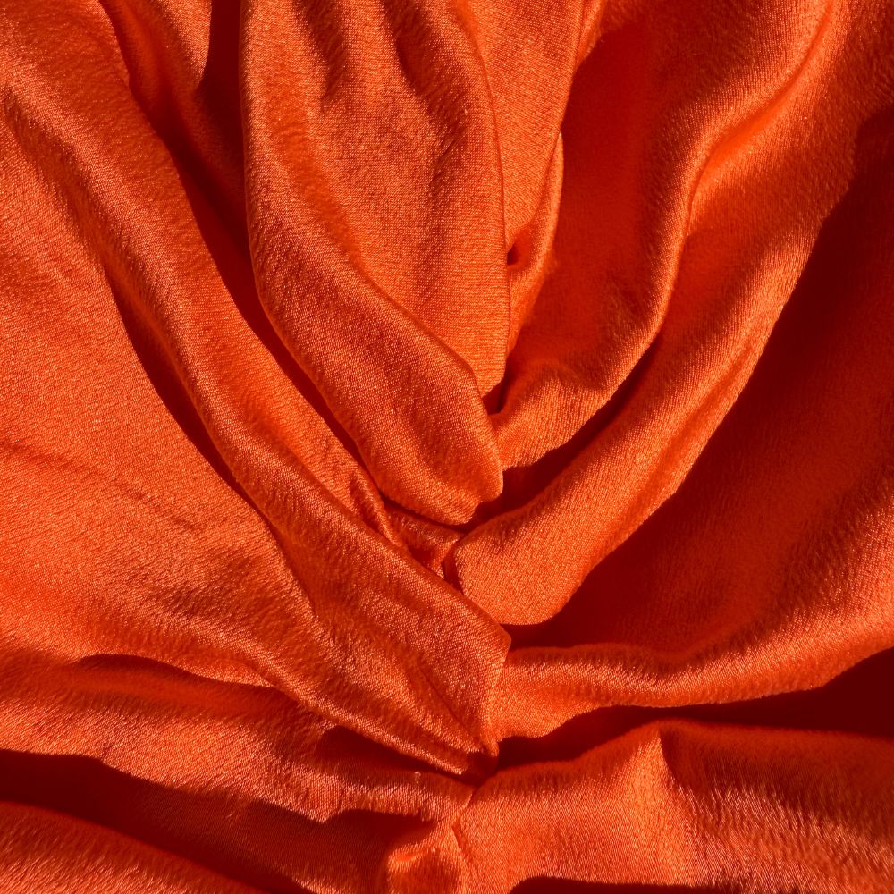 Organic Silk Hair Bonnet Tomato Red LINA LENNOX