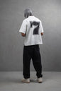 Oversize Cotton Tee - "777" Graphic Print Shirt Withinblack