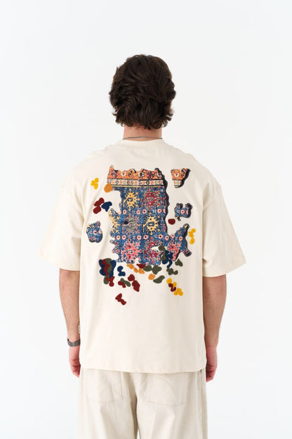 AUTHENTIC Embroidery Oversize Cotton Tee Withinblack