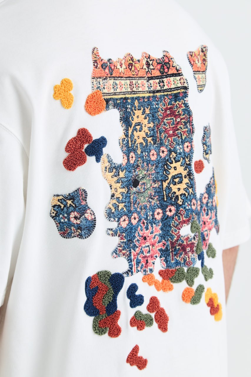 AUTHENTIC Embroidery Oversize Cotton Tee Withinblack